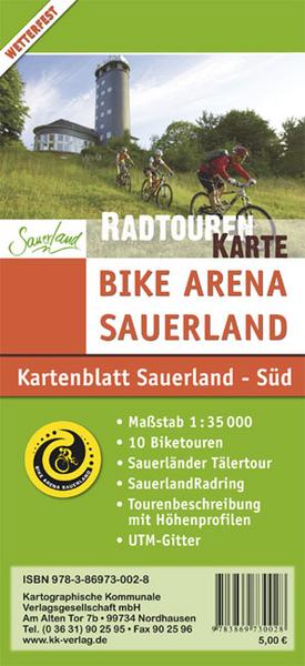 Bike Arena Sauerland Süd Mountainbikekarte