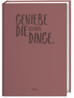 Kalenderbuch Spruch A5 rot 2023