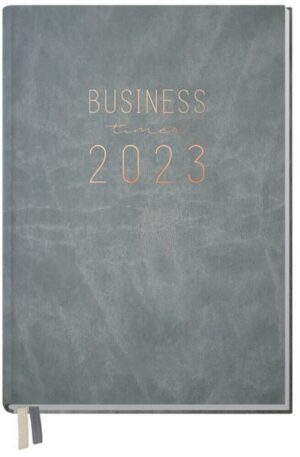 Business-Timer 2023 12 MONATE [Grau-Rosé]