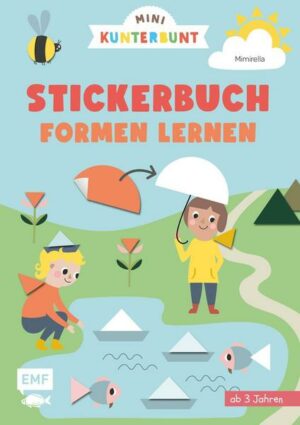 Mini Kunterbunt – Mein erstes Formen-Stickerbuch für Kinder ab 3 Jahren
