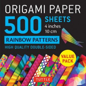 Origami Paper 500 Sheets Rainbow Patterns 4' (10 CM): Tuttle Origami Paper: High-Quality Double-Sided Origami Sheets Printed with 12 Different Pattern