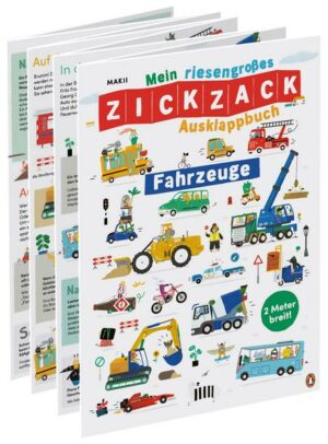 Mein riesengroßes ZICKZACK Ausklappbuch – Fahrzeuge