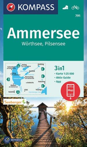 KOMPASS Wanderkarte 791 Ammersee