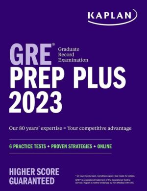 GRE Prep Plus 2023: 6 Practice Tests + Proven Strategies + Online