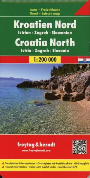 Kroatien Nord 1 : 200 000. Autokarte
