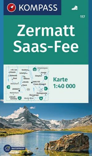 KOMPASS Wanderkarte Zermatt