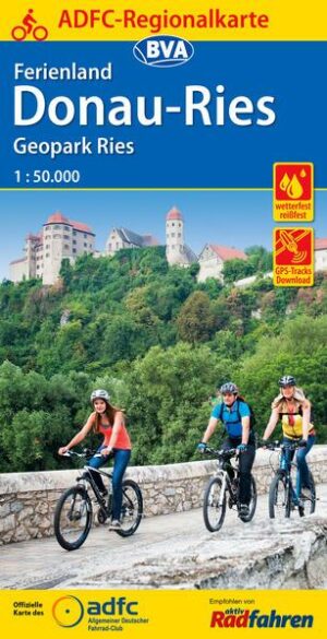 ADFC-Regionalkarte Ferienland Donau-Ries