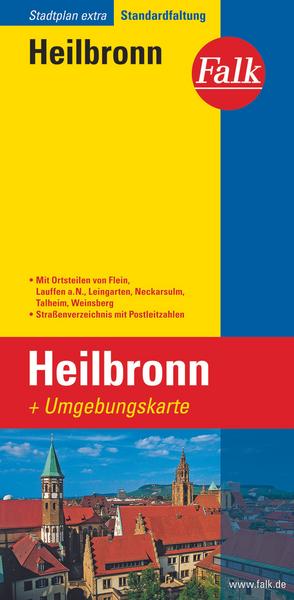 Falk Stadtplan Extra Standardfaltung Heilbronn