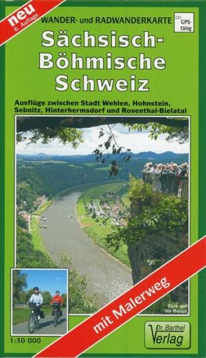 Wander- und Radwanderkarte Sächsisch-Böhmische Schweiz 1 : 30 000