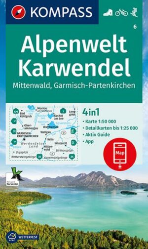 KOMPASS Wanderkarte 6 Alpenwelt Karwendel Mittenwald