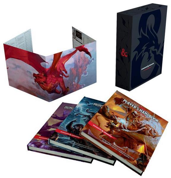Dungeons & Dragons Core Rulebooks Gift Set (Special Foil Covers Edition with Slipcase