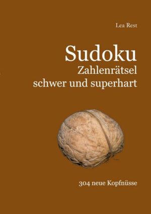 Sudoku Zahlenrätsel schwer und superhart