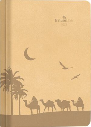 Buchkalender Nature Line Sand 2023 - Taschen-Kalender A5 - 1 Tag 1 Seite - 416 Seiten - Umwelt-Kalender - mit Hardcover - Alpha Edition