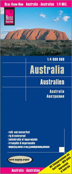 Reise Know-How Landkarte Australien / Australia (1:4.000.000)
