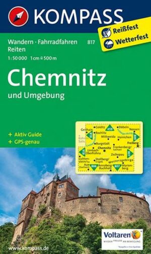 KOMPASS Wanderkarte 817 Chemnitz und Umgebung