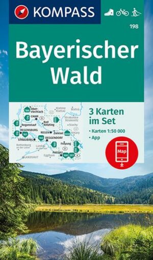 KOMPASS Wanderkarte 198 Bayerischer Wald