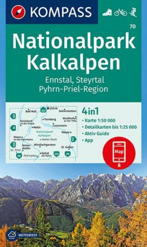 KOMPASS Wanderkarte 70 Nationalpark Kalkalpen