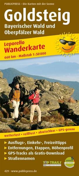 Wanderkarte Goldsteig