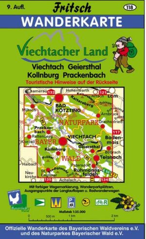 Viechtach 1 : 35 000. Fritsch Wanderkarte