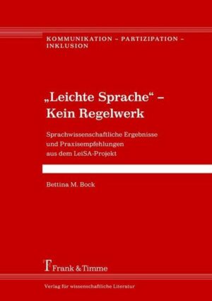 „Leichte Sprache“ – Kein Regelwerk