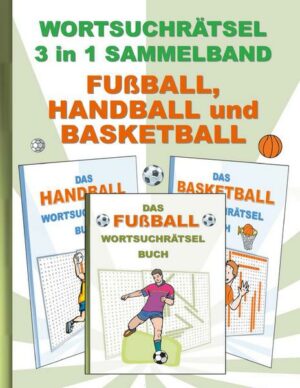 Wortsuchrätsel 3 in 1 Sammelband Fußball