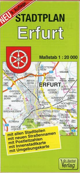 Stadtplan Erfurt 1 : 20 000