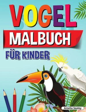 Vogel-Malbuch für Kinder