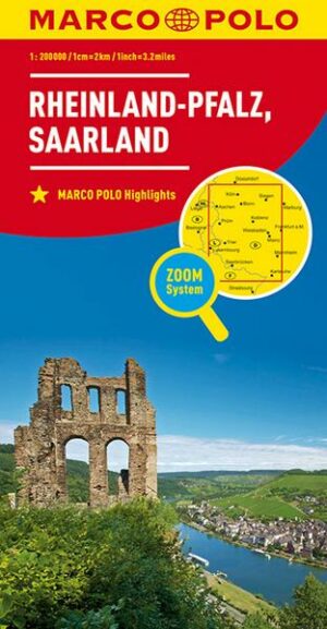 MARCO POLO Regionalkarte Deutschland Blatt 10 Rheinland-Pfalz