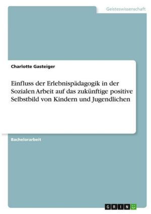 Einfluss der Erlebnispädagogik in der Sozialen Arbeit auf das zukünftige positive Selbstbild von Kindern und Jugendlichen