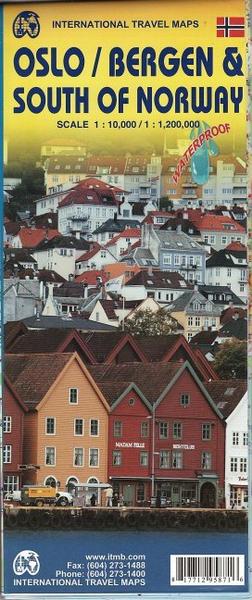 Stadtplan Oslo / Bergen /Southern Norway