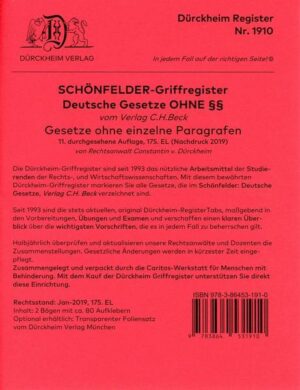 DürckheimRegister® HABERSACK 2022 OHNE §§