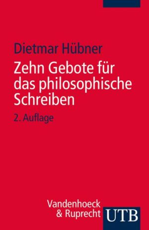 Zehn Gebote für das philosophische Schreiben