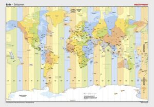 Posterkarten Geographie/Zeitzonen