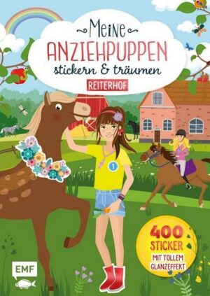 Meine Anziehpuppen – stickern & träumen: Reiterhof