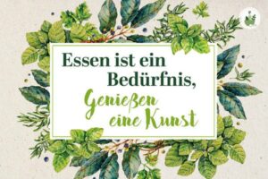 Essen ist ein Bedürfnis