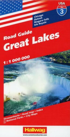 Hallwag USA Road Guide 03. Great Lakes 1 : 1 000 000
