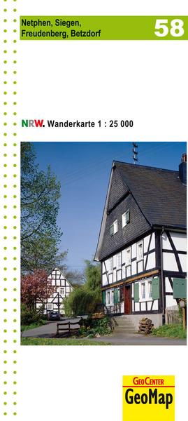 Nordrhein-Westfalen Wanderkarte 58. Netphen