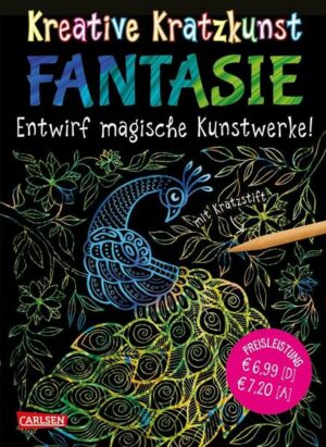 Kreative Kratzkunst: Fantasie: Set mit 10 Kratzbildern