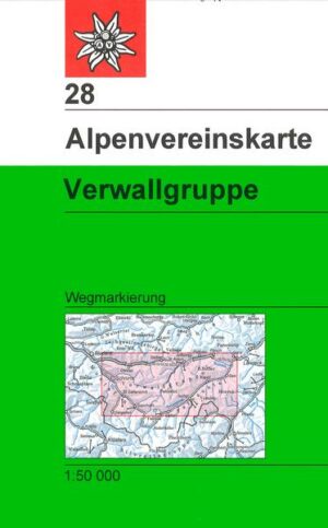 DAV Alpenvereinskarte 28 Verwallgruppe 1 : 50 000