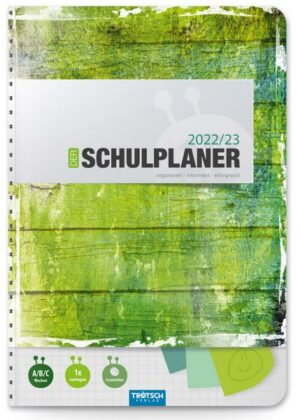 Trötsch Schulplaner Grün 2022/2023