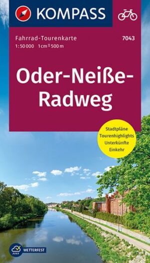 KOMPASS Fahrrad-Tourenkarte Oder-Neiße-Radweg