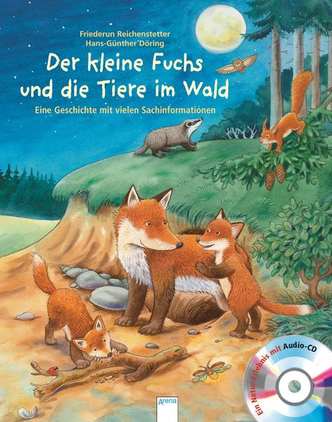 Der kleine Fuchs und die Tiere im Wald