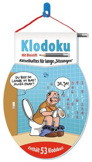 Trötsch Klodoku mit Bleistift Toilettenpapier Klopapier