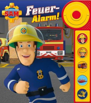 Feuerwehrmann Sam - Feuer-Alarm! - Soundbuch - Pappbilderbuch mit Alarmknopf und 5 spannenden Geräuschen für Kinder ab 3 Jahren