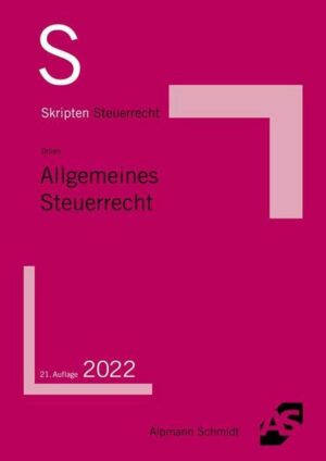 Skript Allgemeines Steuerrecht