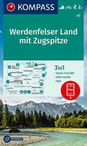 KOMPASS Wanderkarte 07 Werdenfelser Land mit Zugspitze