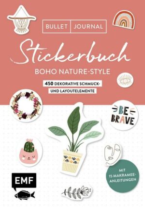 Bullet Journal Stickerbuch – Boho Nature-Style