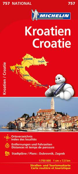 Michelin Nationalkarte Kroatien