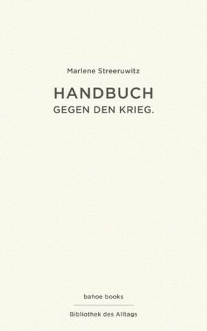 Handbuch gegen den Krieg.