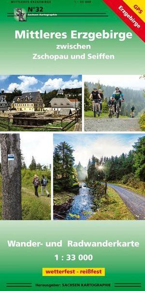 Mittleres Erzgebirge zwischen Zschopau und Seiffen 1 : 33 000